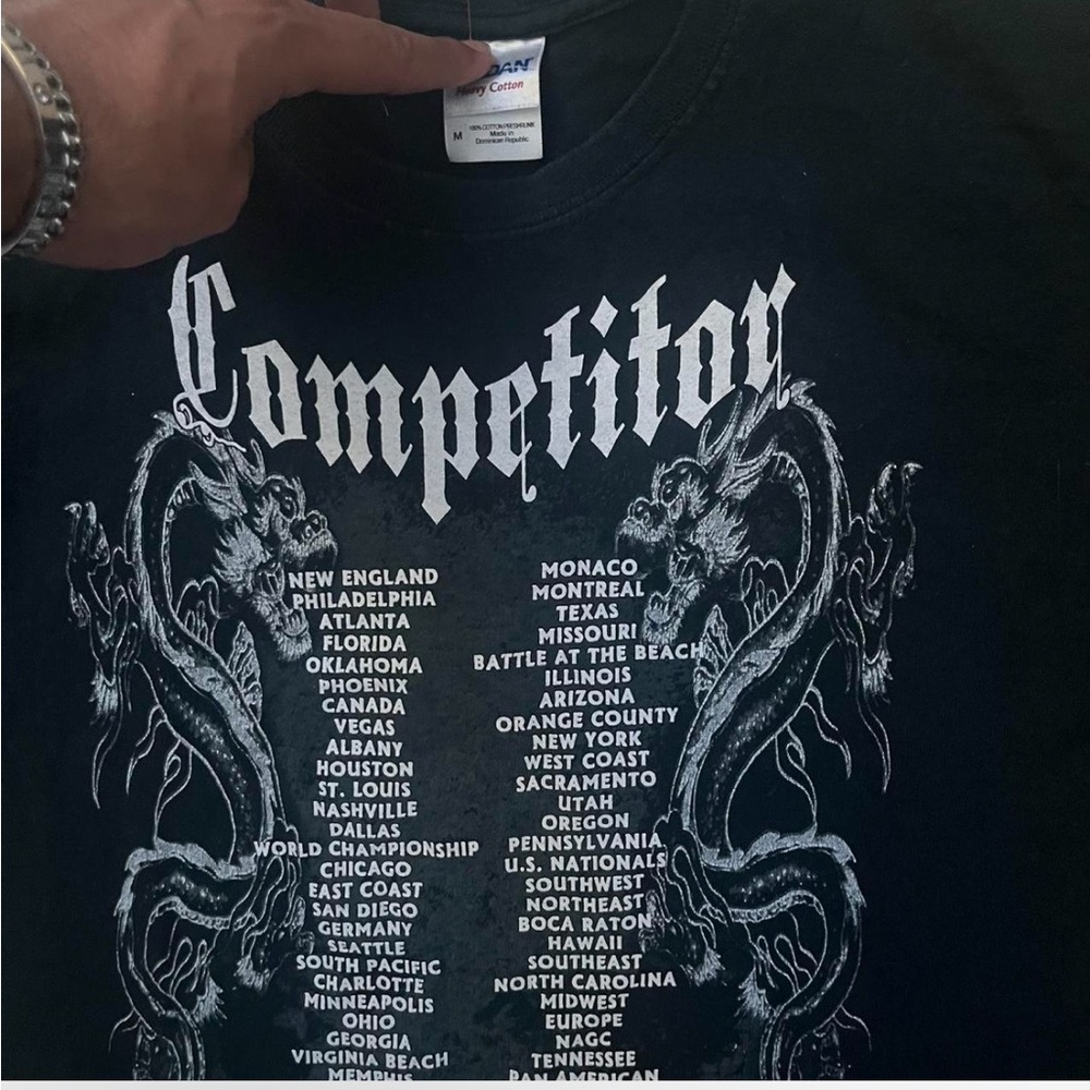 Black Competitor Graphic Tee